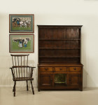 Antique Oak Dog Kennel Dresser