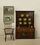 Antique Oak Dog Kennel Dresser