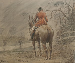 Signed Snaffles Fox Hunting Print, Foxcatchers