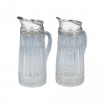 Pair Of Cut Glass Water Jugs