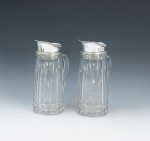 Pair Of Cut Glass Water Jugs