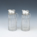 Pair Of Cut Glass Water Jugs