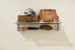 A Wall Mounted Alluminium Railway Luggage Rack