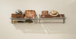 A Wall Mounted Alluminium Railway Luggage Rack