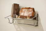 A Wall Mounted Alluminium Railway Luggage Rack