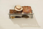 A Wall Mounted Alluminium Railway Luggage Rack
