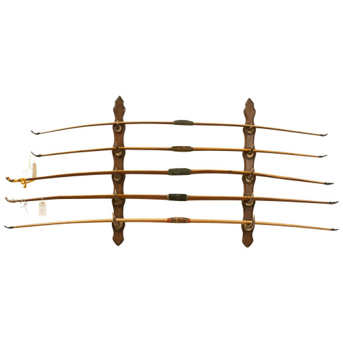 Vintage Display Of Archery Bows