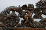 Antique Carved Oak Wall Mirror