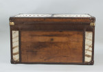 Leather And Zebra Skin Travelling Trunk