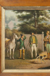 Oil On Canvas 19th Century Hunting Party