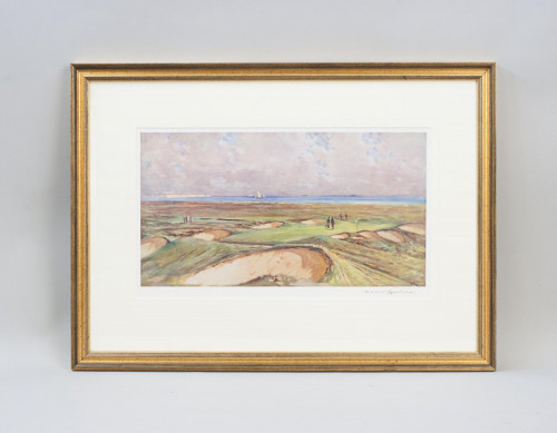 Signed Harry Rountree Princes GC Print