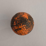 Red Silver Town Gutty Golf Ball
