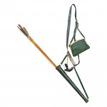 Leather Ladies Archery Quiver & Muir Arrows