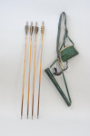 Leather Ladies Archery Quiver & Muir Arrows