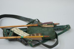 Leather Ladies Archery Quiver & Muir Arrows