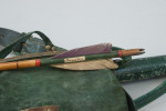 Leather Ladies Archery Quiver & Muir Arrows