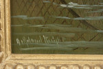 Fishing Oil On Board Of A Trout Being Landed