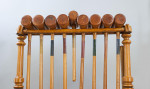 Victorian Eight Mallet Croquet Set By Sparkes Of Bury