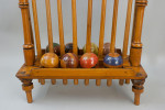Victorian Eight Mallet Croquet Set By Sparkes Of Bury