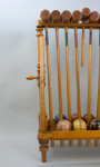 Victorian Eight Mallet Croquet Set By Sparkes Of Bury
