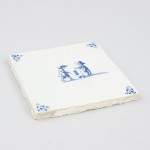 Ceramic Golf Tile, Blue And White