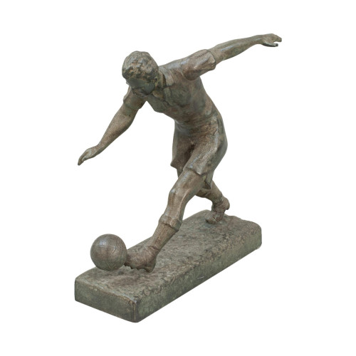 Antique Spelter Football Player
