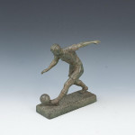 Antique Spelter Football Player
