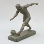 Antique Spelter Football Player