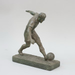 Antique Spelter Football Player