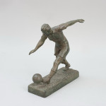 Antique Spelter Football Player