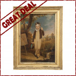 Archery Painting, Portrait Of A Young Archer