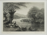 Trout Triptych Fishing Photogravure