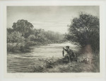 Trout Triptych Fishing Photogravure