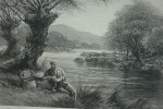 Trout Triptych Fishing Photogravure