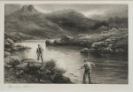 Salmon Triptych Fishing Photogravure
