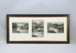 Salmon Triptych Fishing Photogravure