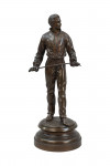 Pair Of Bronze Fencing Figures