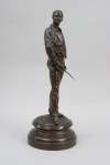 Pair Of Bronze Fencing Figures