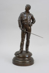 Pair Of Bronze Fencing Figures