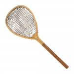 Early Lawn Tennis Racket, Unusual Stringing Pattern