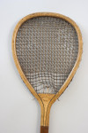 Early Lawn Tennis Racket, Unusual Stringing Pattern