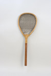 Early Lawn Tennis Racket, Unusual Stringing Pattern
