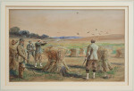 Signed C. Whymper Watercolour, The Shoot