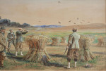 Signed C. Whymper Watercolour, The Shoot