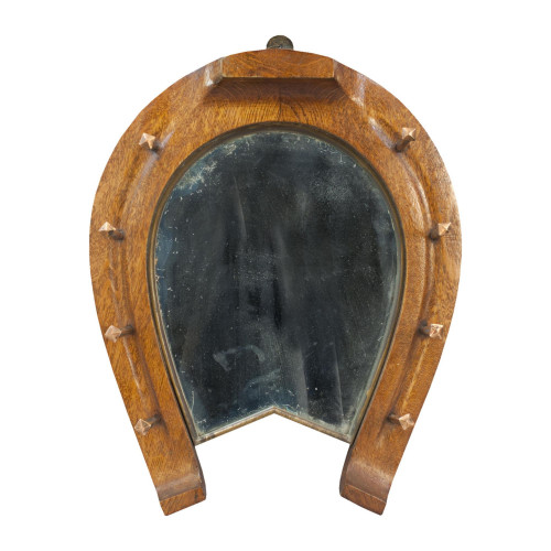 Oak Horseshoe Mirror