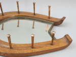 Oak Horseshoe Mirror
