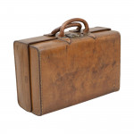 Antique Leather Attaché Case, Overnight Bag
