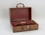 Antique Leather Attaché Case, Overnight Bag