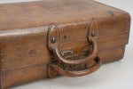 Antique Leather Attaché Case, Overnight Bag
