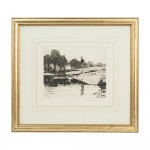 Artist's Proof, Fishing Etching, Norman Wilkinson
